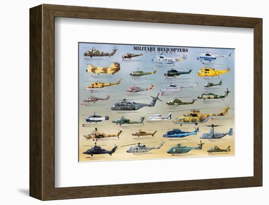 Military Helicopters-null-Framed Premium Giclee Print