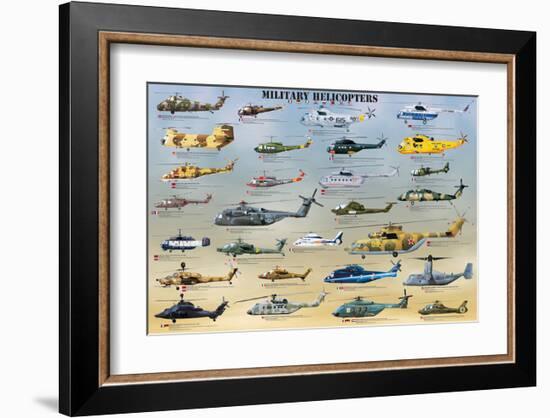 Military Helicopters-null-Framed Art Print