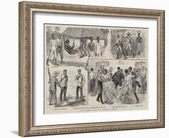 Military Life at Sierra Leone-William Ralston-Framed Giclee Print