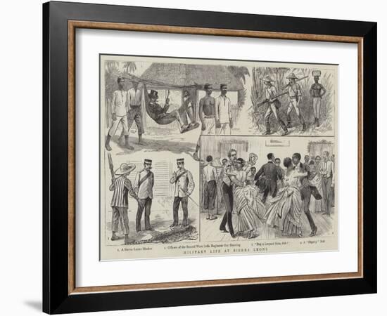 Military Life at Sierra Leone-William Ralston-Framed Giclee Print
