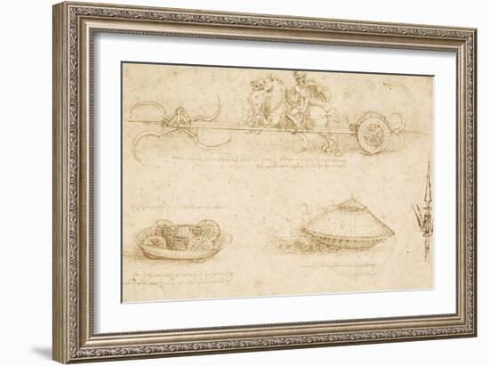 Military Machines-Leonardo da Vinci-Framed Art Print