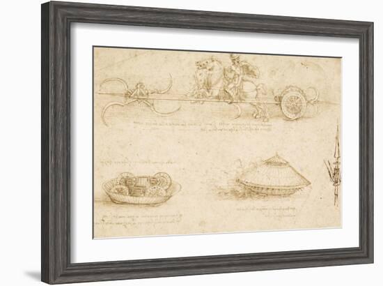 Military Machines-Leonardo da Vinci-Framed Art Print