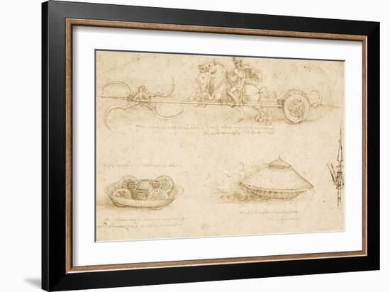 Military Machines-Leonardo da Vinci-Framed Art Print