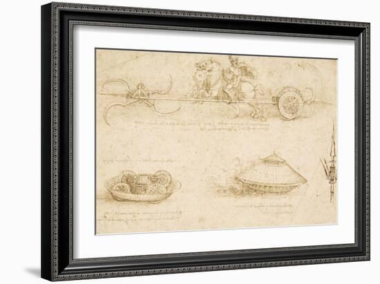 Military Machines-Leonardo da Vinci-Framed Art Print