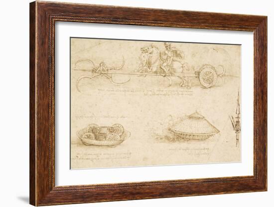 Military Machines-Leonardo da Vinci-Framed Premium Giclee Print