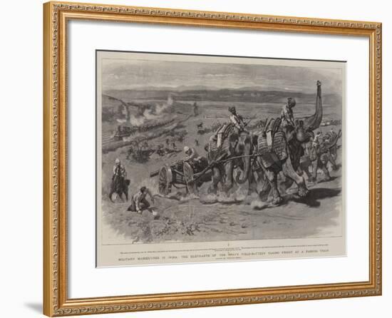 Military Manoeuvres in India-William Small-Framed Giclee Print