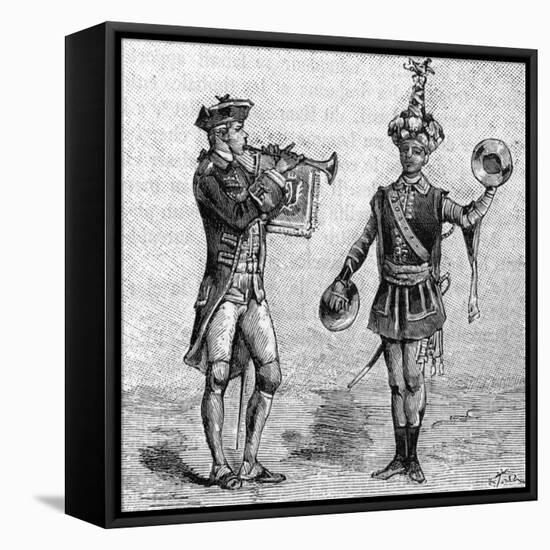 Military Music 8th Century Musicians (6 of 8)-null-Framed Stretched Canvas