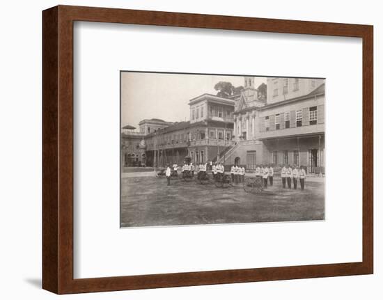 'Military Police: A machine gun section', 1914-Unknown-Framed Photographic Print