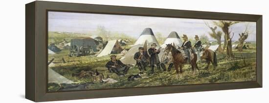 Military Post at Camp, 1874-Giovanni Fattori-Framed Premier Image Canvas