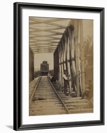 Military Railroad Operations in Northern Virginia, c.1862-Andrew J^ Johnson-Framed Photo