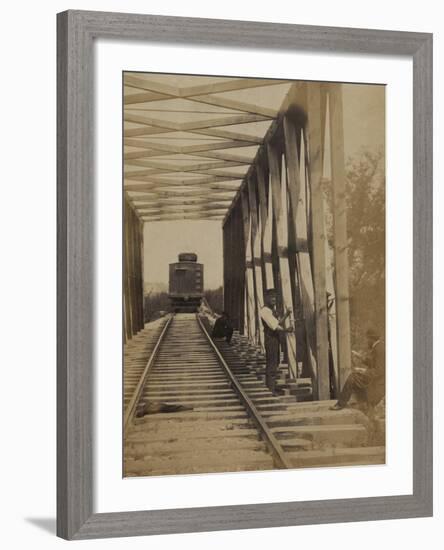 Military Railroad Operations in Northern Virginia, c.1862-Andrew J^ Johnson-Framed Photo