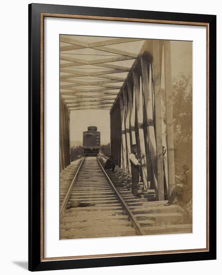 Military Railroad Operations in Northern Virginia, c.1862-Andrew J^ Johnson-Framed Photo