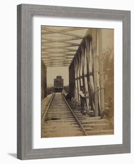 Military Railroad Operations in Northern Virginia, c.1862-Andrew J^ Johnson-Framed Photo