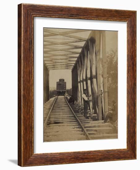 Military Railroad Operations in Northern Virginia, c.1862-Andrew J^ Johnson-Framed Photo