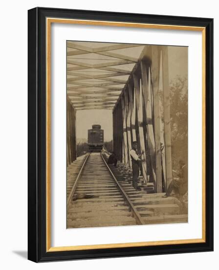 Military Railroad Operations in Northern Virginia, c.1862-Andrew J^ Johnson-Framed Photo