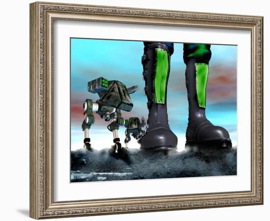 Military Robots-Victor Habbick-Framed Photographic Print