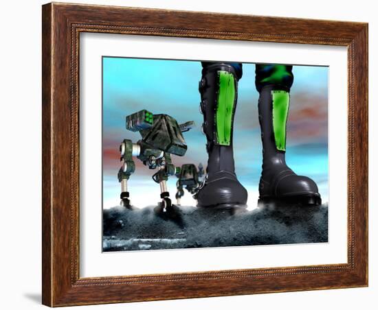 Military Robots-Victor Habbick-Framed Photographic Print