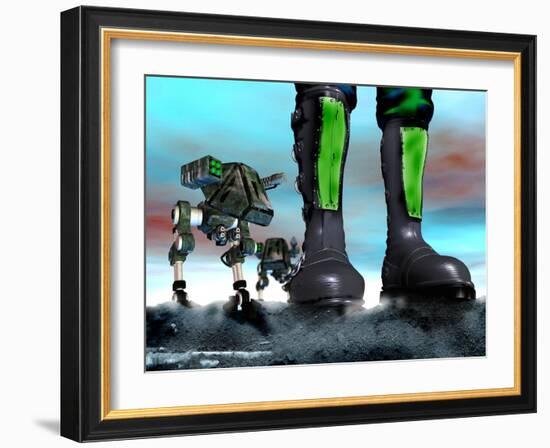 Military Robots-Victor Habbick-Framed Photographic Print