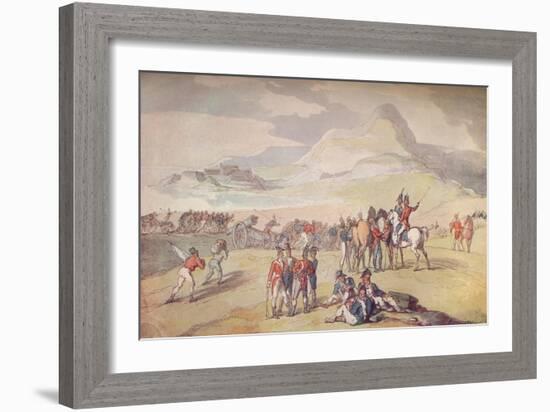 Military Scene: Landing Troops and Guns., 1801. (1914)-Thomas Rowlandson-Framed Giclee Print