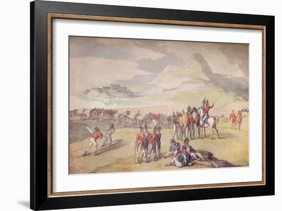 Military Scene: Landing Troops and Guns., 1801. (1914)-Thomas Rowlandson-Framed Giclee Print