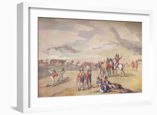 Military Scene: Landing Troops and Guns., 1801. (1914)-Thomas Rowlandson-Framed Giclee Print