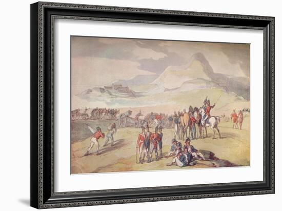 Military Scene: Landing Troops and Guns., 1801. (1914)-Thomas Rowlandson-Framed Giclee Print