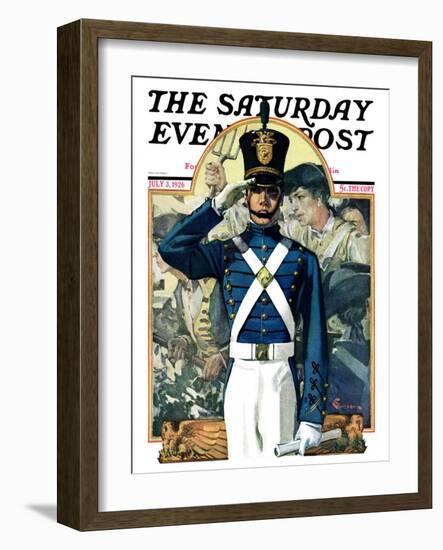 "Military School Graduate," Saturday Evening Post Cover, July 3, 1926-Elbert Mcgran Jackson-Framed Giclee Print