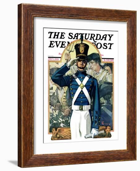 "Military School Graduate," Saturday Evening Post Cover, July 3, 1926-Elbert Mcgran Jackson-Framed Giclee Print