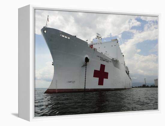 Military Sealift Command Hospital Ship Usns Comfort at Port-Stocktrek Images-Framed Premier Image Canvas