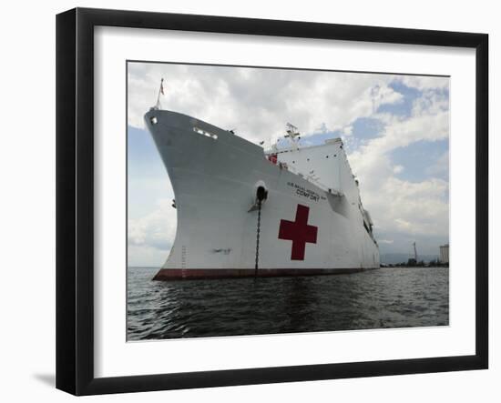 Military Sealift Command Hospital Ship Usns Comfort at Port-Stocktrek Images-Framed Photographic Print