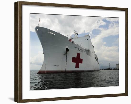 Military Sealift Command Hospital Ship Usns Comfort at Port-Stocktrek Images-Framed Photographic Print