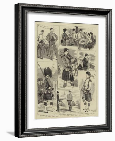 Military Sketches at Edinburgh Castle-null-Framed Giclee Print