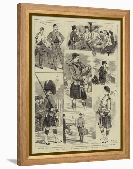 Military Sketches at Edinburgh Castle-null-Framed Premier Image Canvas