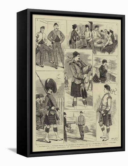 Military Sketches at Edinburgh Castle-null-Framed Premier Image Canvas