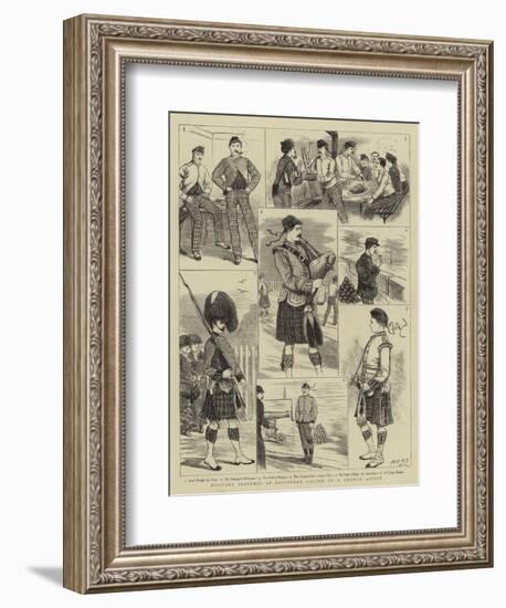 Military Sketches at Edinburgh Castle--Framed Giclee Print