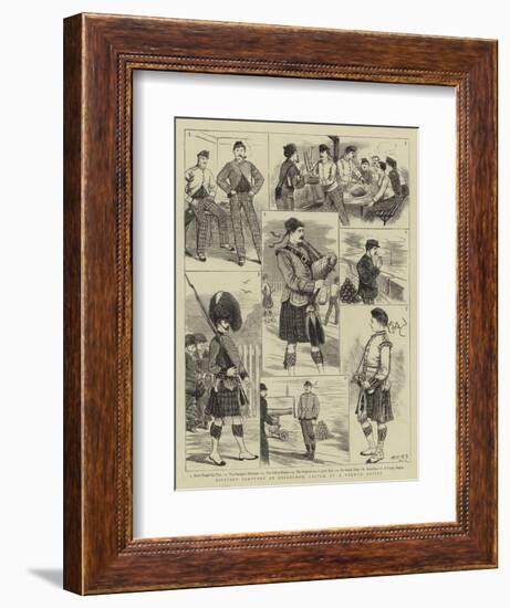 Military Sketches at Edinburgh Castle-null-Framed Giclee Print