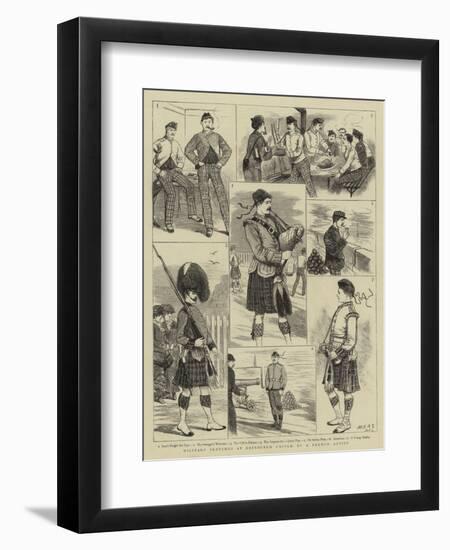 Military Sketches at Edinburgh Castle--Framed Giclee Print