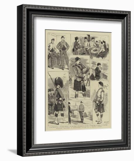 Military Sketches at Edinburgh Castle-null-Framed Giclee Print