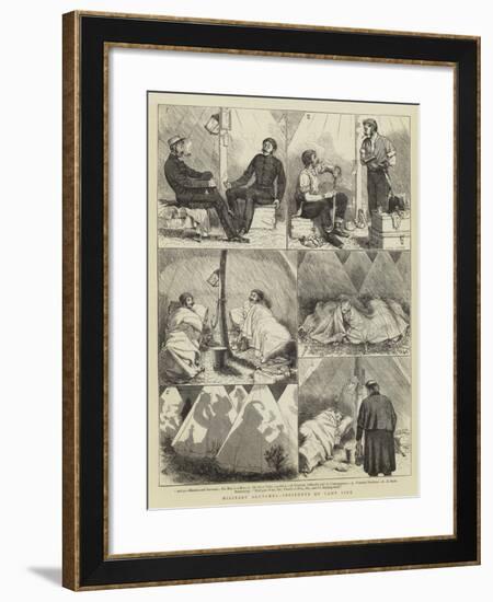 Military Sketches, Incidents of Camp Life-Alfred Chantrey Corbould-Framed Giclee Print