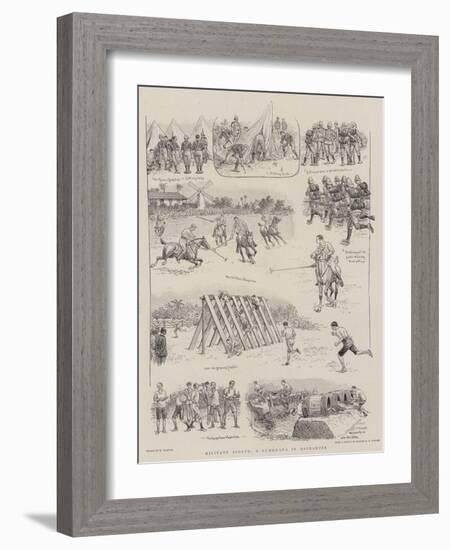 Military Sports, a Gymkhana in Barbadoes-William Ralston-Framed Giclee Print