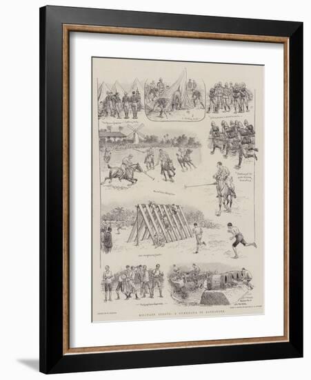 Military Sports, a Gymkhana in Barbadoes-William Ralston-Framed Giclee Print