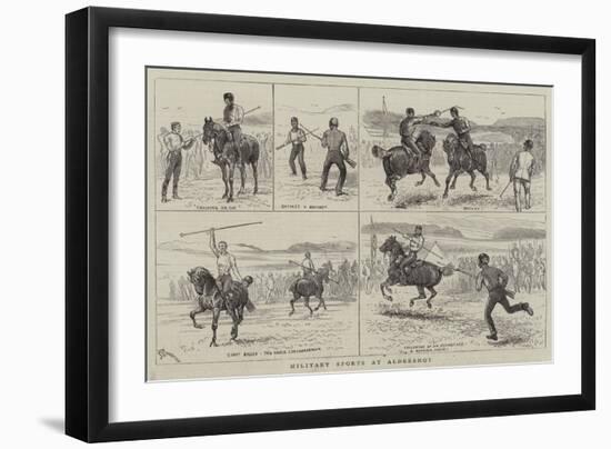 Military Sports at Aldershot-Alfred Chantrey Corbould-Framed Giclee Print