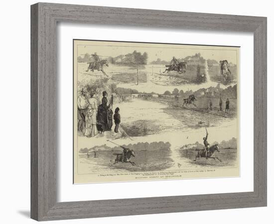 Military Sports at Hurlingham-Alfred Chantrey Corbould-Framed Giclee Print