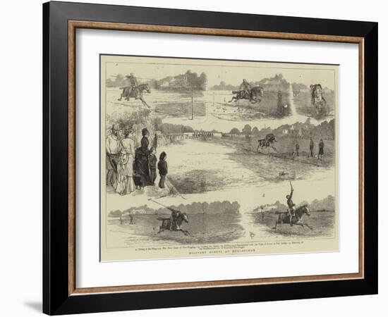 Military Sports at Hurlingham-Alfred Chantrey Corbould-Framed Giclee Print