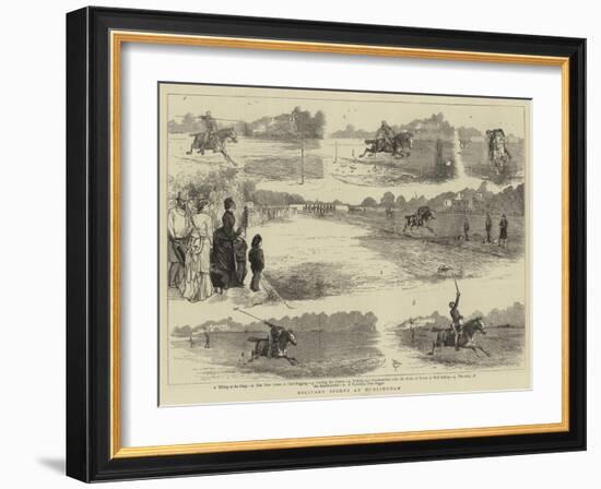 Military Sports at Hurlingham-Alfred Chantrey Corbould-Framed Giclee Print