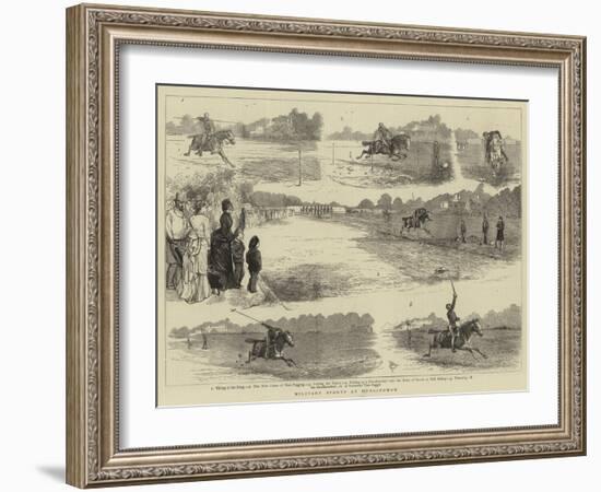 Military Sports at Hurlingham-Alfred Chantrey Corbould-Framed Giclee Print