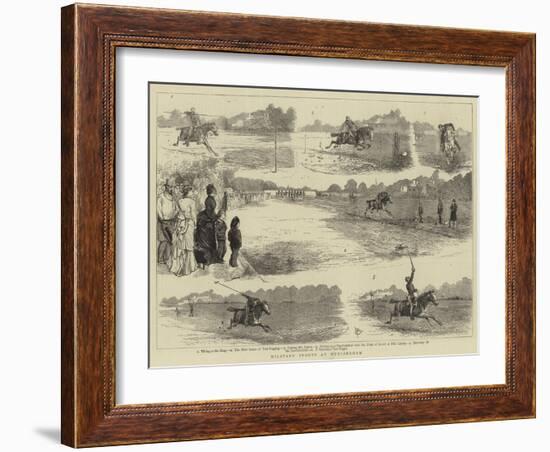 Military Sports at Hurlingham-Alfred Chantrey Corbould-Framed Giclee Print