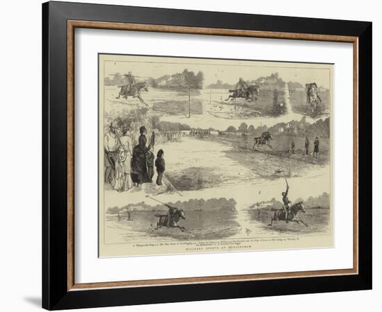 Military Sports at Hurlingham-Alfred Chantrey Corbould-Framed Giclee Print