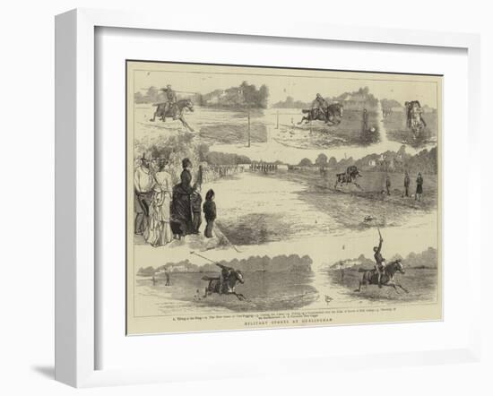 Military Sports at Hurlingham-Alfred Chantrey Corbould-Framed Giclee Print