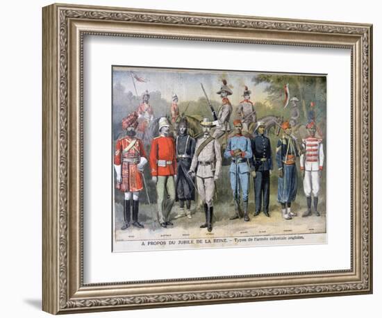 Military Uniforms of the British Colonial Army, 1897-Henri Meyer-Framed Giclee Print